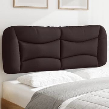 Vidaxl vidaXL Blazina za vzglavje, temno rjava, 140 cm, blago