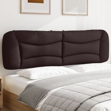 Vidaxl vidaXL Blazina za vzglavje, temno rjava, 180 cm, blago