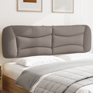 Vidaxl vidaXL Blazina za vzglavje, taupe, 180 cm, blago