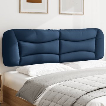 Vidaxl vidaXL Blazina za vzglavje, modra, 180 cm, blago