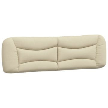 Vidaxl Blazina za vzglavje Hvar krem 180 cm blago