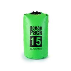SUPstore Vodotesna suha torba Ocean Pack 15L Zelena