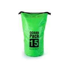 SUPstore Vodotesna suha torba Ocean Pack 15L Zelena