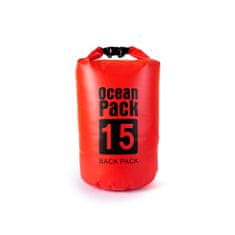 SUPstore Vodotesna suha torba Ocean Pack 15L Rdeča