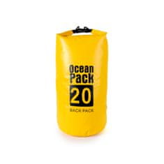 SUPstore Vodotesna suha torba Ocean Pack 20L Rumena