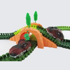 CAB Toys Dinosaur Track - Dino steza 153 elementov - avto steza za otroke