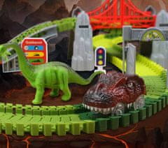 CAB Toys Dinosaur Track - Dino steza 153 elementov - avto steza za otroke