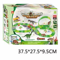 CAB Toys Dinosaur Track - Dino steza 191 elementov - avto steza za otroke