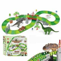 CAB Toys Dinosaur Track - Dino steza 182 elementov - avto steza za otroke