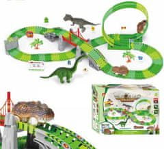 CAB Toys Dinosaur Track - Dino steza 191 elementov - avto steza za otroke