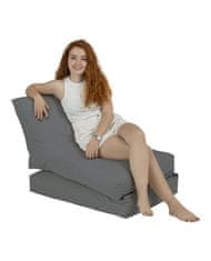 Atelier Del Sofa Vrtna vreča za fižol, Siesta kavč postelja Pouf - Fume