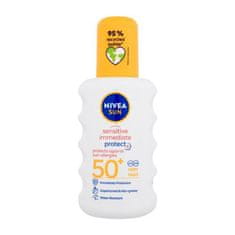 Nivea Sun Sensitive Immediate Protect+ Sun-Allergy SPF50+ sprej za zaščito pred soncem za občutljivo kožo 200 ml