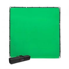 Manfrotto StudioLink Chroma Key Green Screen (chroma zeleno ozadje) komplet 3 x 3 m z alu okvirjem v torbi (LR83350)