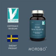 Nordbo Nordbo Pure Magnesium (Magnezij), 90 kapsul
