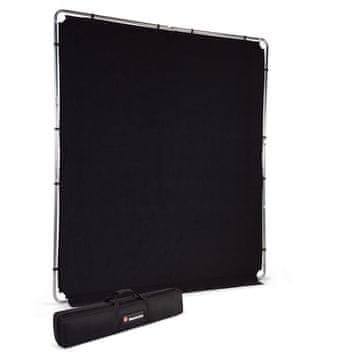 Manfrotto Ozadje EzyFrame 2m x 2,3m črn komplet na aluminijastem okvirju (LB7952)