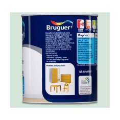BigBuy Lak Bruguer 5298031 Zaključna polirna barva 750 ml Mint Satenski zaključek