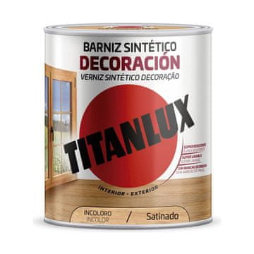 BigBuy Lak Titanlux m11100034 750 ml Brezbarvni satenski zaključek
