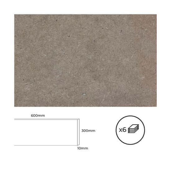 BigBuy Vezana plošča Bertini 60 x 30 cm MDF les (6 enot)