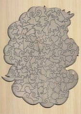 Grafix Sestavljanka z obrisi enoroga 130 kosov