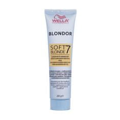 Wella Professional Blondor Soft Blonde 7 posvetlitvena krema za lase 200 g za ženske