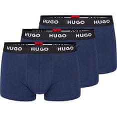 Hugo Boss 3 PAKET - moške boksarice HUGO 50469786-410 (Velikost M)
