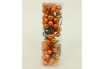 Autronic Stekleni okraski na žici, zlata barva, pr.1.5cm, cena za 1 balení(72ks) VAK021-zlata1