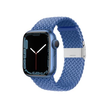 shumee Crong Wave Band - Pleten pašček za Apple Watch 38/40/41/42 mm (moder)