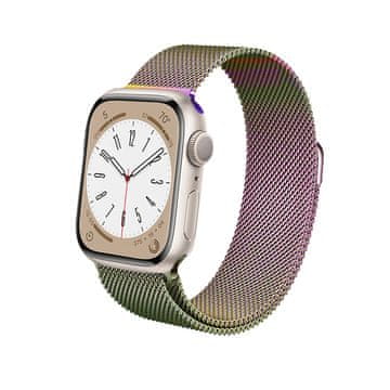Crong Crong Milano Steel - Pašček iz nerjavečega jekla za Apple Watch 38/40/41 mm (opalescentno)