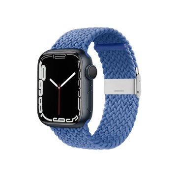 shumee Crong Wave Band - Pleten pašček za Apple Watch 44/45/46/49 mm (moder)