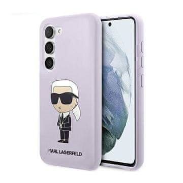 Karl Lagerfeld Silikonski ovitek Karl Lagerfeld NFT Ikonik - Samsung Galaxy S23+ (vijoličen)