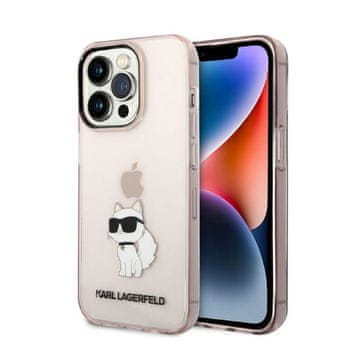 Karl Lagerfeld Ovitek Karl Lagerfeld IML NFT Choupette - iPhone 14 Pro Max (roza)