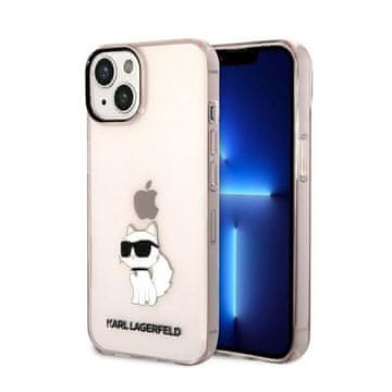 Karl Lagerfeld Ovitek Karl Lagerfeld IML NFT Choupette - iPhone 14 Plus (roza)