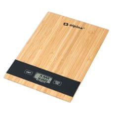 Alpina Alpina - Digitalna kuhinjska tehtnica iz bambusa 5kg
