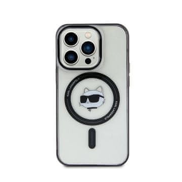 Karl Lagerfeld Ovitek Karl Lagerfeld IML Choupette Head MagSafe - iPhone 15 Pro (prozoren)