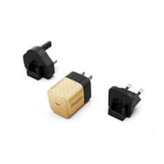 Energizer Energizer Ultimate - Multiplug EU/UK/US GaN USB-C 20W PD stenski polnilnik (zlat)