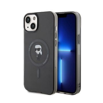 Karl Lagerfeld Ovitek Karl Lagerfeld IML Ikonik MagSafe - iPhone 15 Plus (črn)
