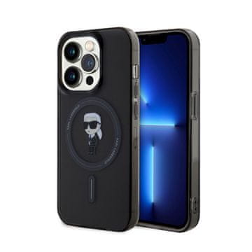 Karl Lagerfeld Ovitek Karl Lagerfeld IML Ikonik MagSafe - iPhone 15 Pro (črn)