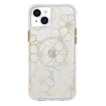 shumee Ovitek Case-Mate Floral Gems MagSafe - iPhone 15 Plus (zlat)
