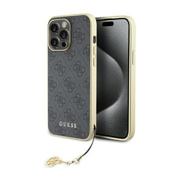 shumee Guess 4G Charms Collection - ovitek za iPhone 15 Pro Max (siv)