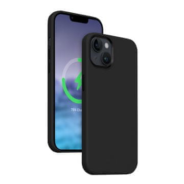 Crong Crong Color Cover LUX Magnetic - ovitek MagSafe za iPhone 15 Plus (črn)