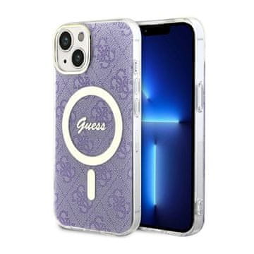 shumee Guess 4G MagSafe - ovitek za iPhone 14 (vijoličen)