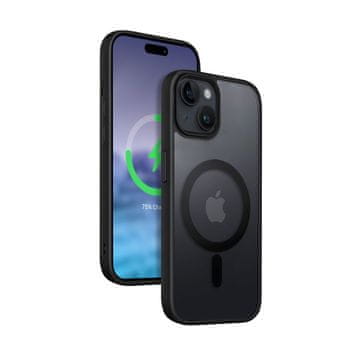 Crong Ovitek Crong Hybrid Frost MAG - iPhone 15 Plus MagSafe Case (črn)