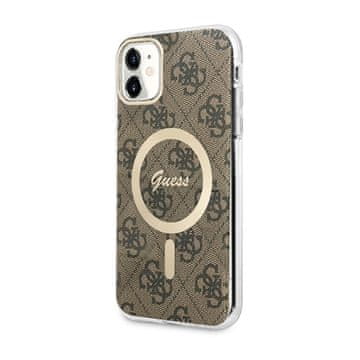 Guess Ovitek Guess 4G MagSafe - iPhone 11 (rjav)