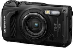 Olympus OM SYSTEM Tough TG-7 fotoaparat, črn