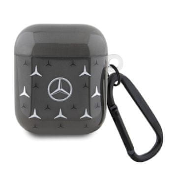 MERCEDES Mercedesov velik zvezdasti vzorec - etui za AirPods 1/2 generacije (črn)