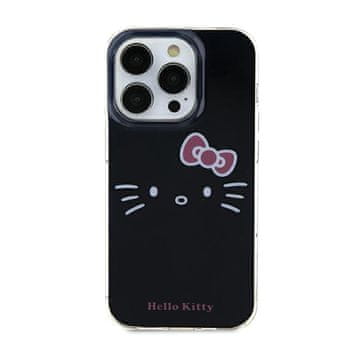 HELLO KITTY Ovitek Hello Kitty IML Kitty Face - iPhone 15 (črn)