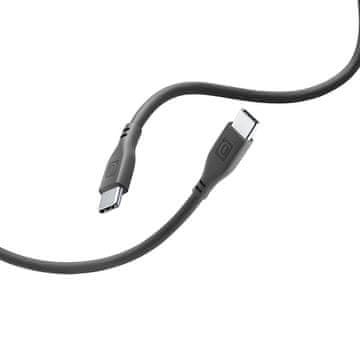 shumee Cellularline mehki kabel - USB-C na USB-C kabel 1,2 m (črn)