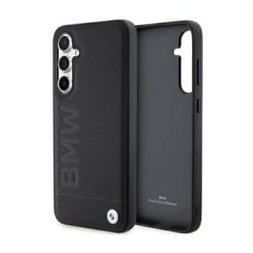 shumee BMW usnjen ovitek Hot Stamp za Samsung Galaxy S23 FE (črn)