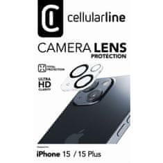 CellularLine zaščita za kamero za iPhone 15/15 Plus