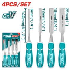 Total 4-delni set dlet za les/IND (THT41K0401)